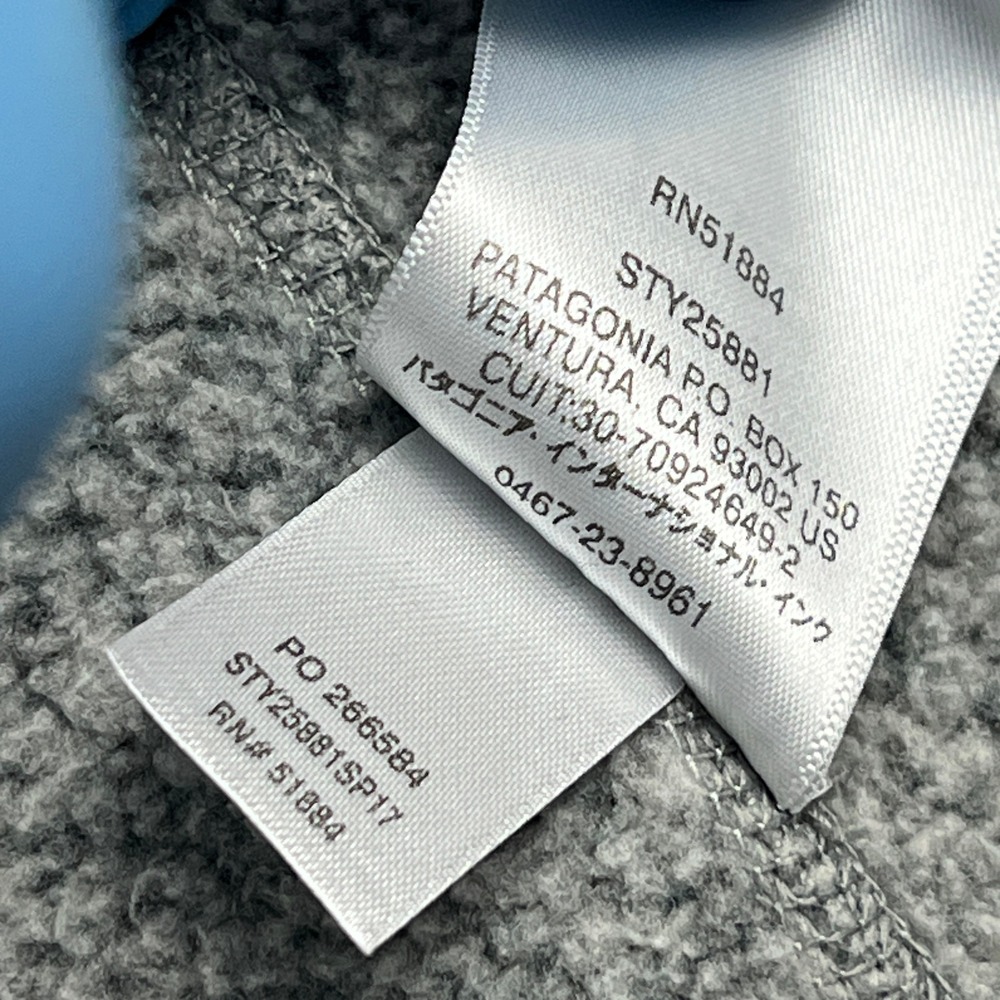 Patagonia Better Sweater Vest Mens Large Gray Heathered Knit Full Zip LOGO 25881 - Picture 6 of 12